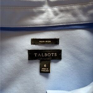 Talbots Sky Blue Non-Iron Blouse